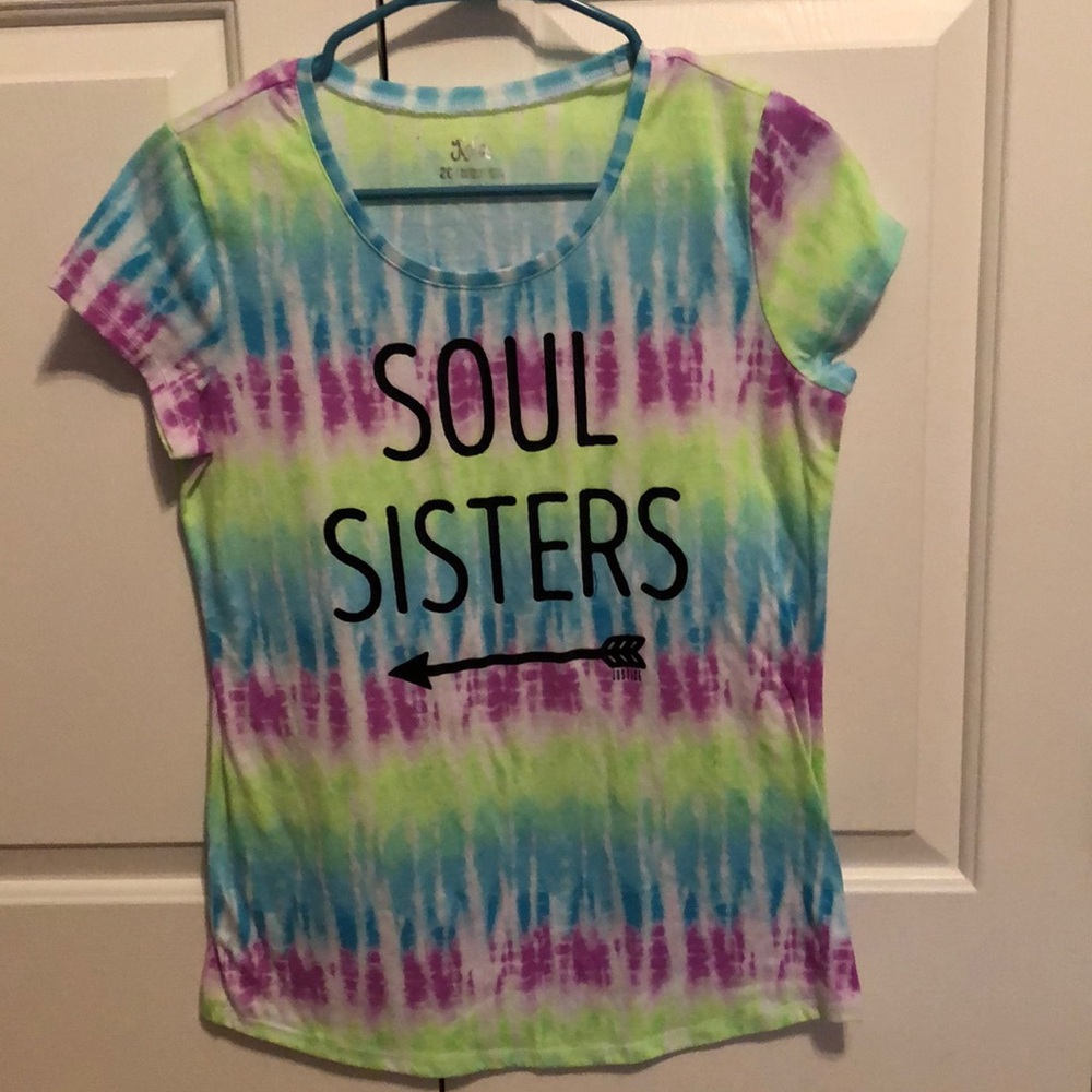 Justice shirt size 20 tie die